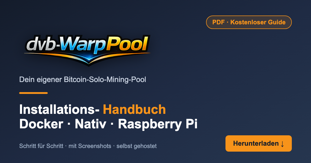 dvb-WarpPool Installationshandbuch