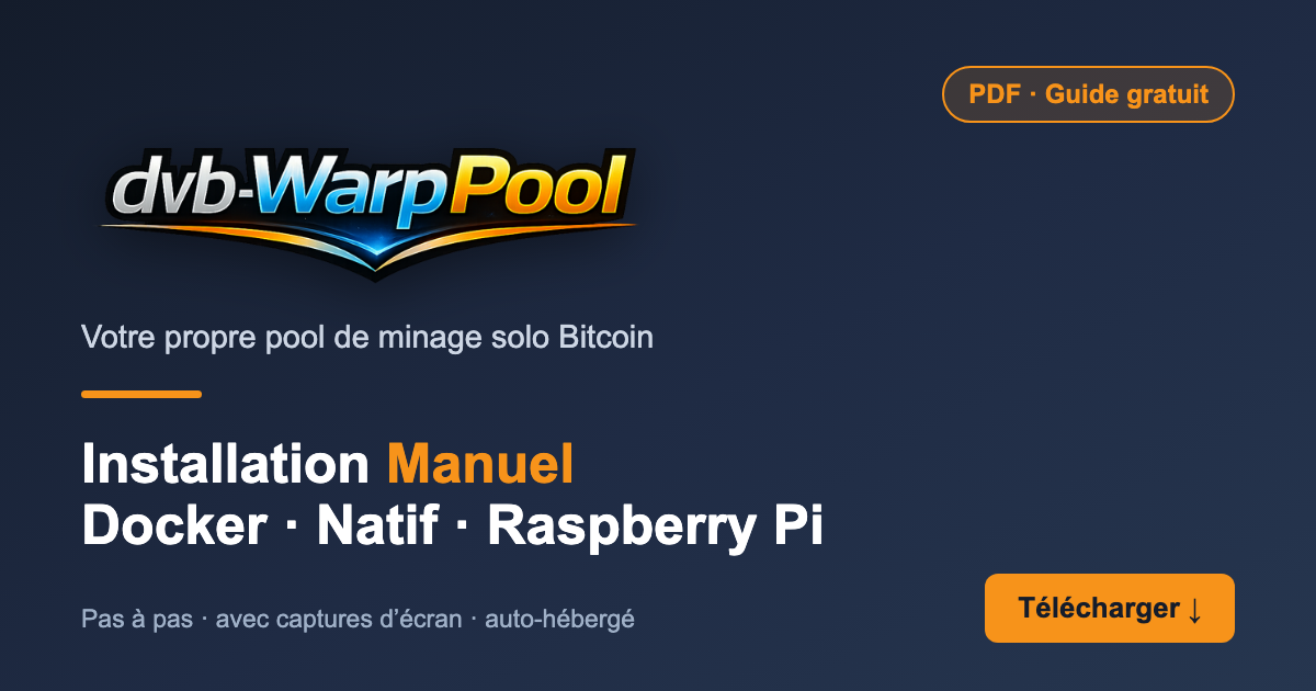 Manuel d'installation dvb-WarpPool